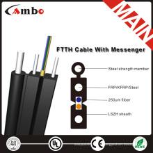 FTTH 1,2,4 noyaux, LSZH \ câble PVC à fibre optique